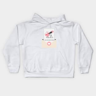 I just love to be with myself Kids Hoodie